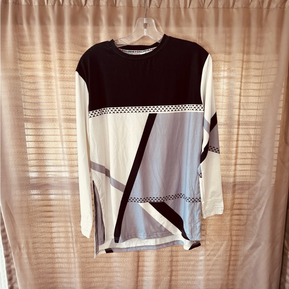 Geometric Long Sleeve Shirt